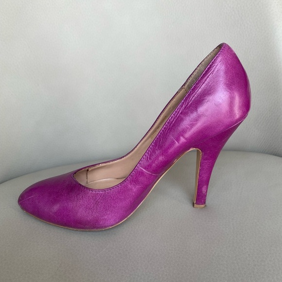 DOLCE VITA Vibrant Purple Leather Pumps - Picture 1 of 6
